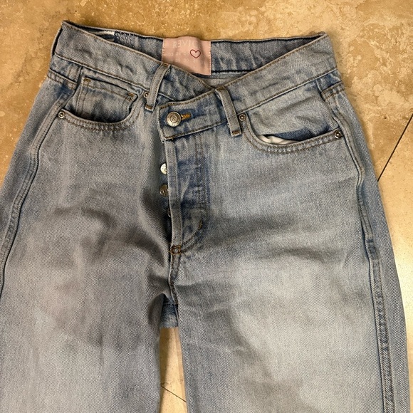 Revice Denim Womens Blue 90s Baby Joey Straight Leg Jeans (J3) - Picture 3 of 7